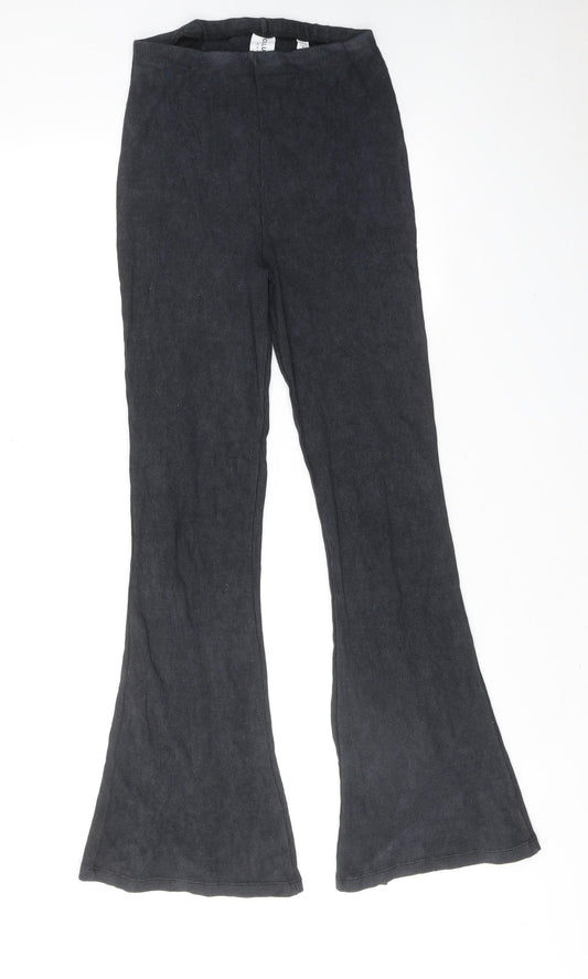 COLLUSION Womens Black Cotton Jogger Trousers Size 8 Regular