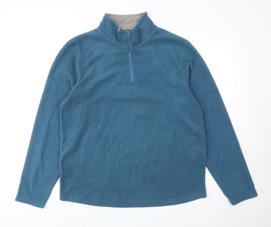 Weird Fish Mens Blue Polyester Pullover Sweatshirt Size XL