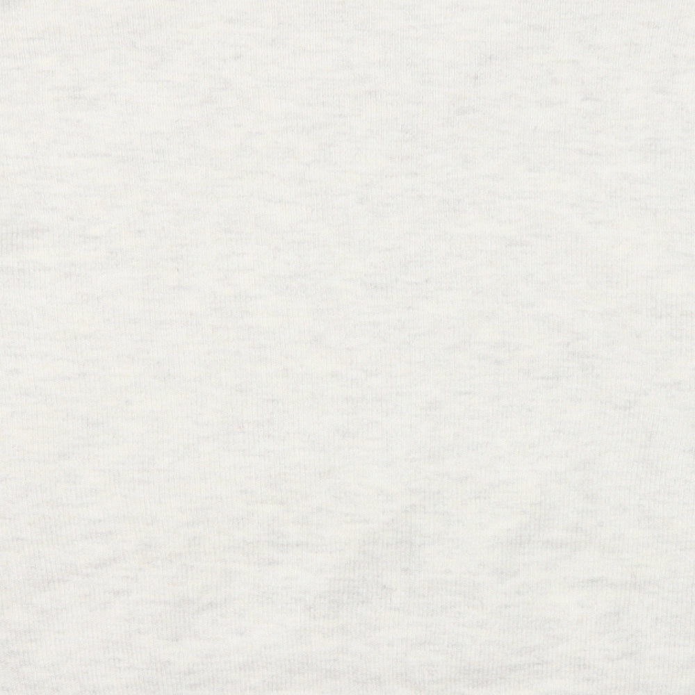 Marks and Spencer Womens Grey V-Neck Polyester Pullover Jumper Size L
