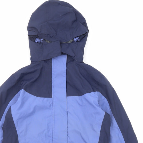 Peter Storm Womens Blue Windbreaker Jacket Size 10 Zip