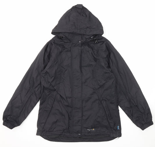 Regatta Womens Black Windbreaker Jacket Size 10 Zip