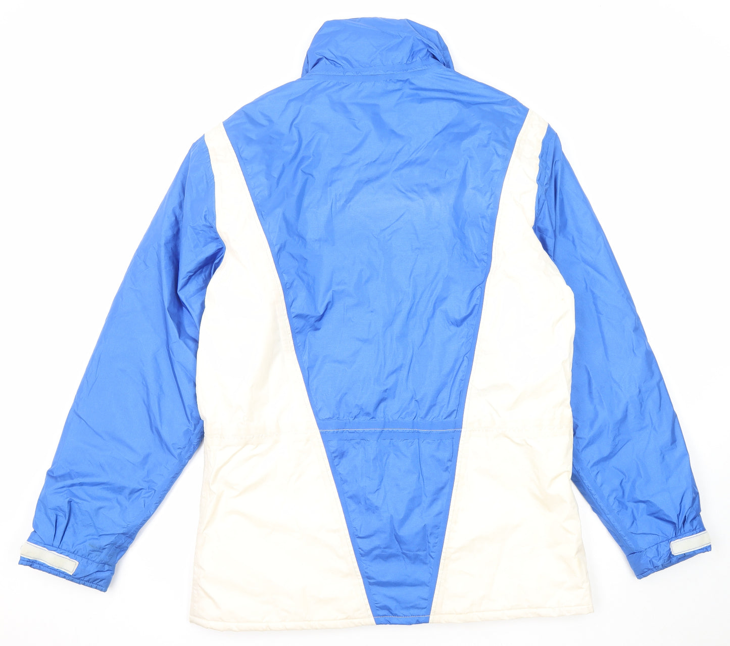 Phoenix Mens Blue Windbreaker Jacket Size L Zip - Colourblock