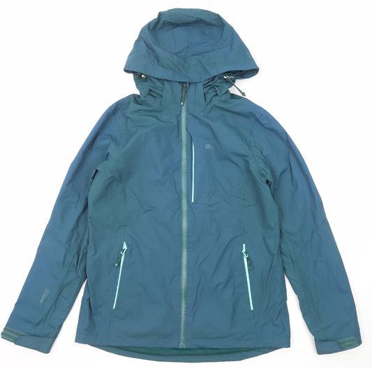 Mountain Warehouse Womens Blue Windbreaker Jacket Size 14 Zip