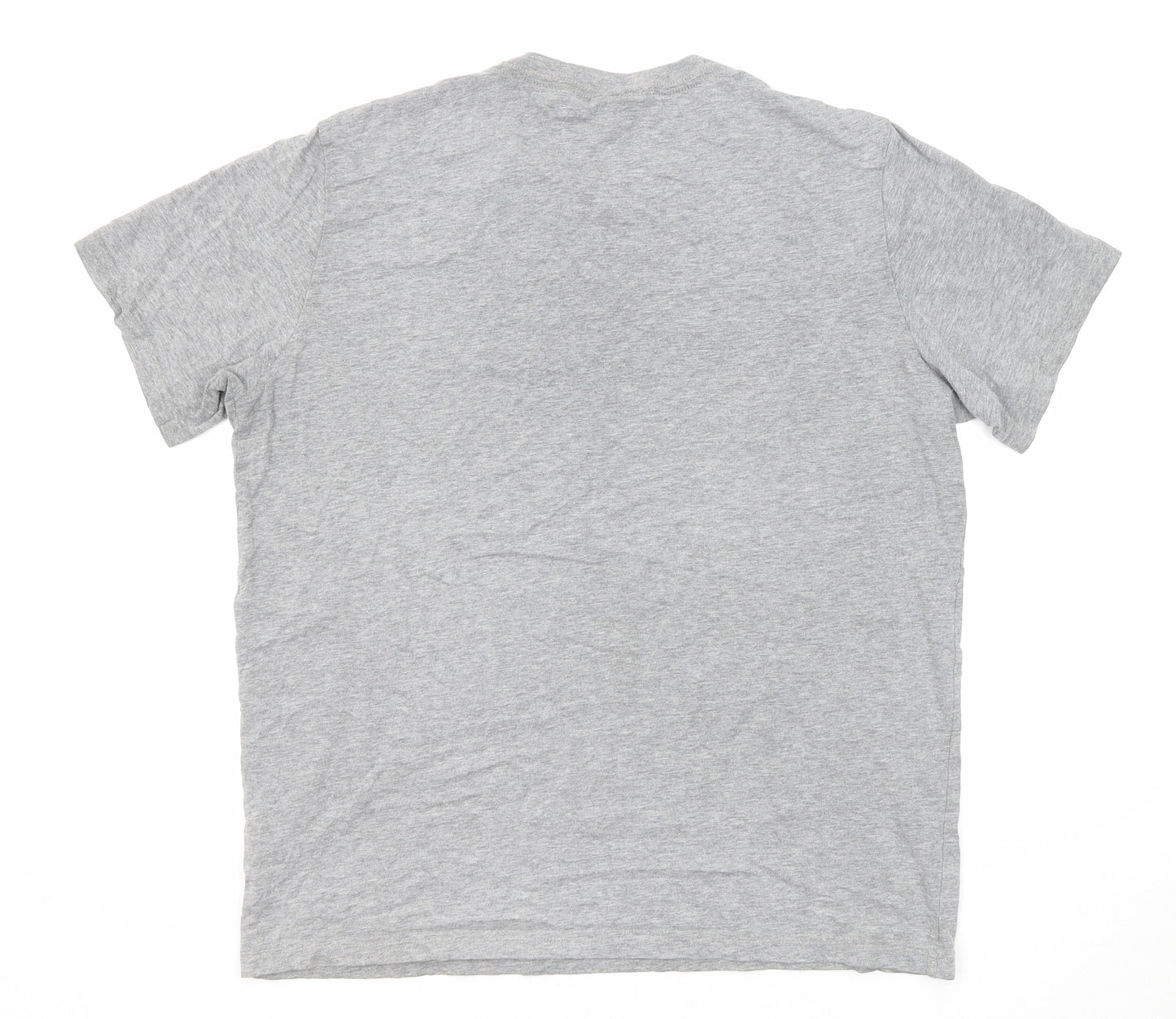 Paul Smith Mens Grey Cotton T-Shirt Size M Round Neck - Zebra