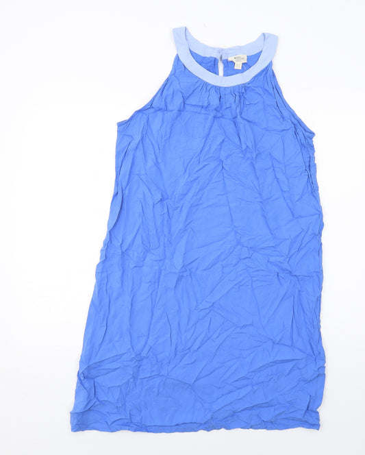 Mountain Warehouse Womens Blue Viscose A-Line Size 18 Round Neck Button