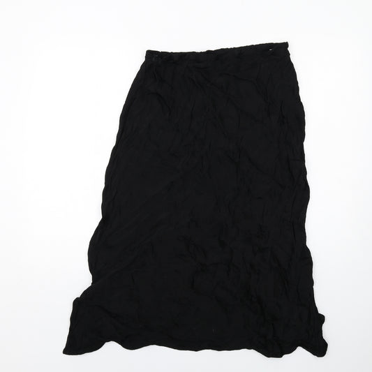 EAST Womens Black Viscose A-Line Skirt Size XL