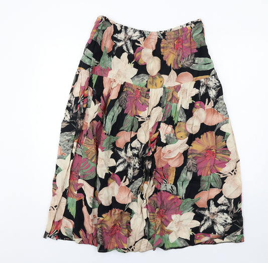 Jane Hamilton Womens Multicoloured Floral Viscose Peasant Skirt Size 18