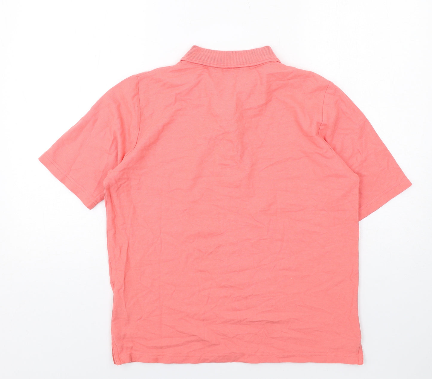 EWM Womens Pink Cotton Basic Polo Size 18 Collared