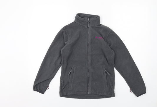 Mountain Warehouse Girls Grey Jacket Size 9-10 Years Zip