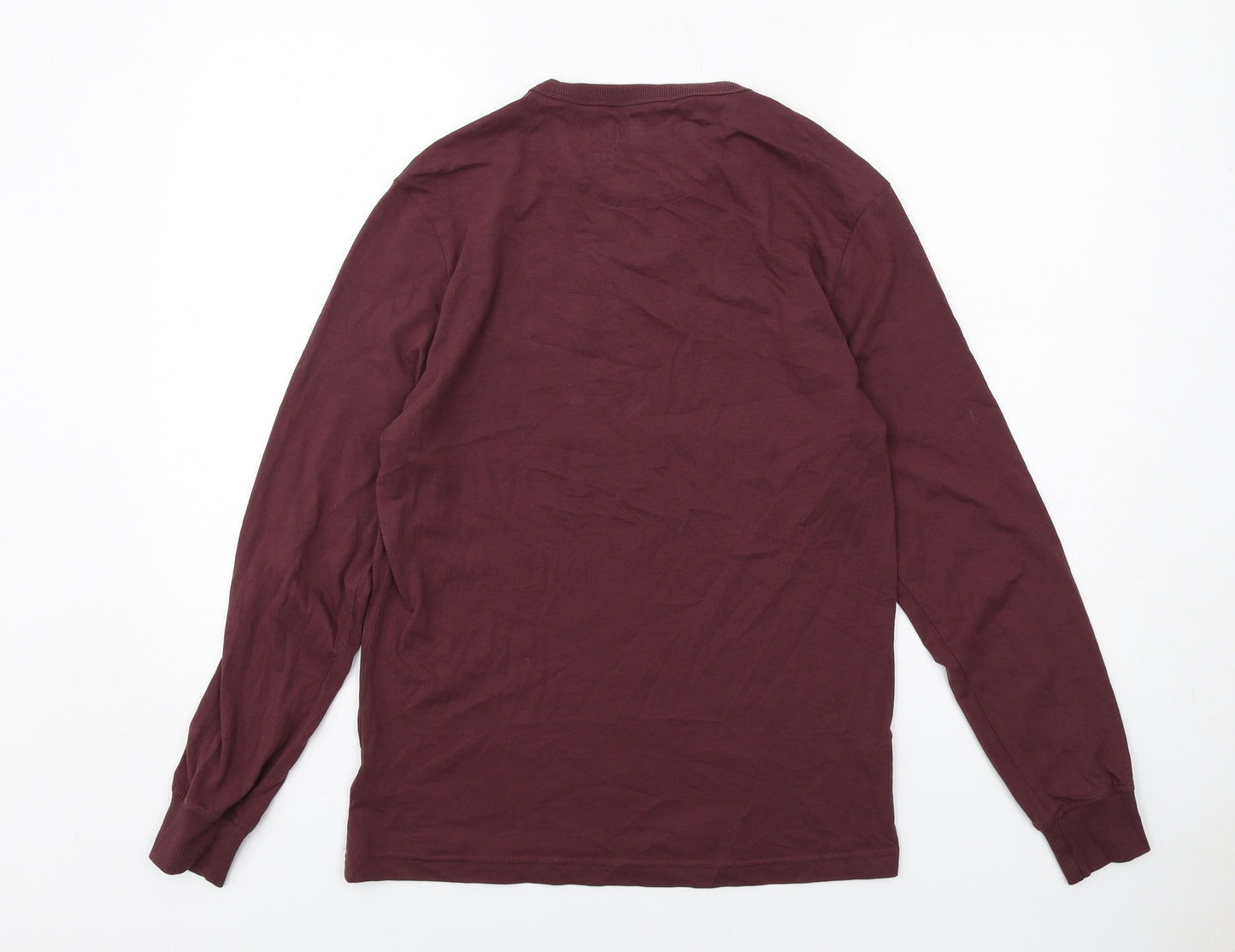 Farah Mens Purple Cotton T-Shirt Size M Round Neck