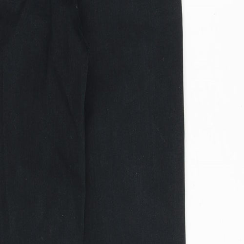 NEXT Womens Black Cotton Skinny Jeans Size 8 Slim Zip - Mid rise