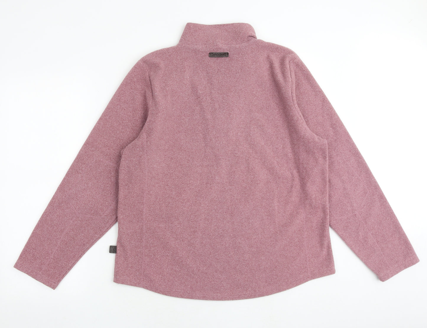 Hawkshead Womens Pink Polyester Pullover Sweatshirt Size 16 Zip