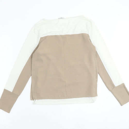 Zara Womens Multicoloured Polyester Basic Blouse Size S Round Neck