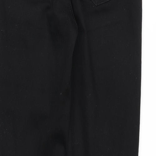 Denim & Co. Womens Black Cotton Skinny Jeans Size 12 Slim Zip
