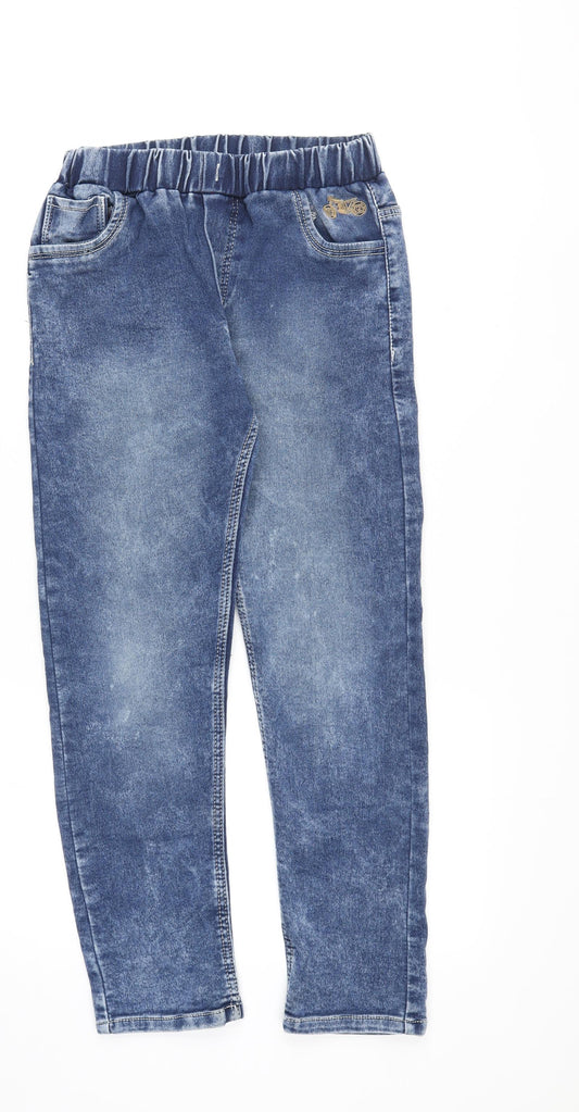 Chopper Club Womens Blue Cotton Straight Jeans Size 6 Regular