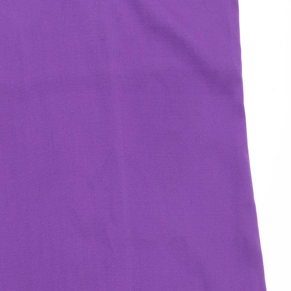H&M Womens Purple Polyester Tank Dress Size XS V-Neck Pullover