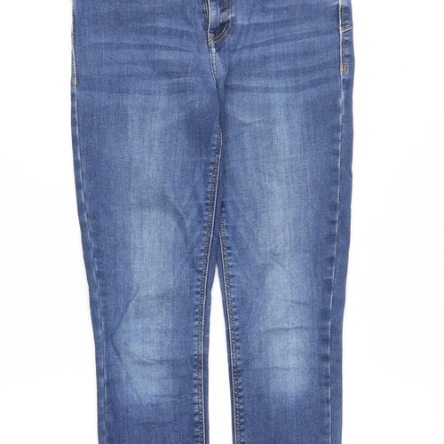River Island Womens Blue Cotton Skinny Jeans Size 8 Slim Zip