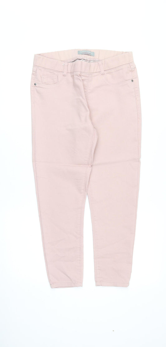 Dorothy Perkins Womens Pink Cotton Jegging Jeans Size 12 Regular