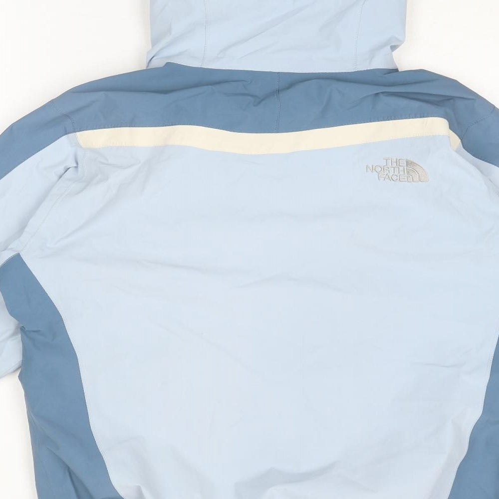 The North Face Womens Blue Windbreaker Jacket Size L Zip