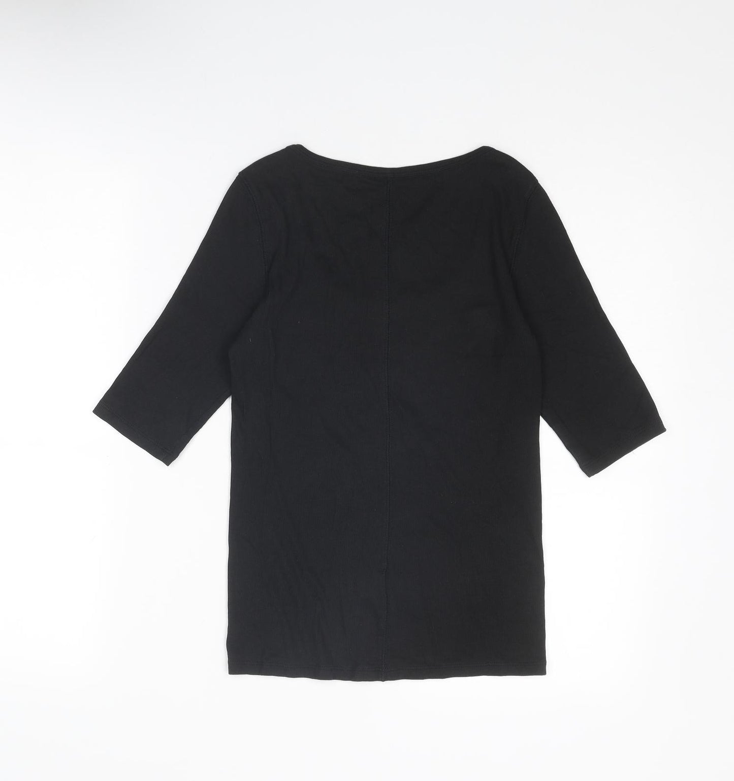 Everlane Womens Black Cotton Basic T-Shirt Size M Scoop Neck