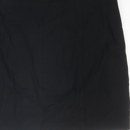 The Collection Womens Black Polyester Straight & Pencil Skirt Size 12 Zip