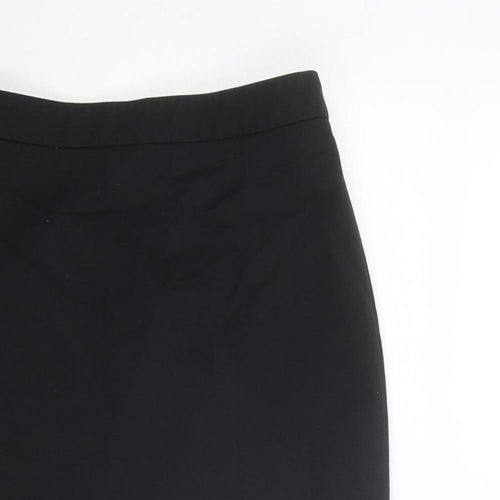NEXT Womens Black Polyester Straight & Pencil Skirt Size 6 Zip