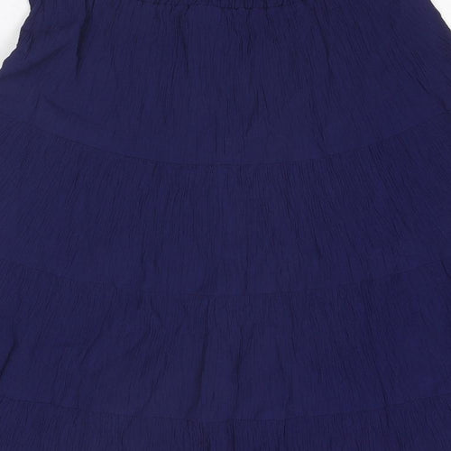 Damart Womens Blue Viscose Swing Skirt Size 12