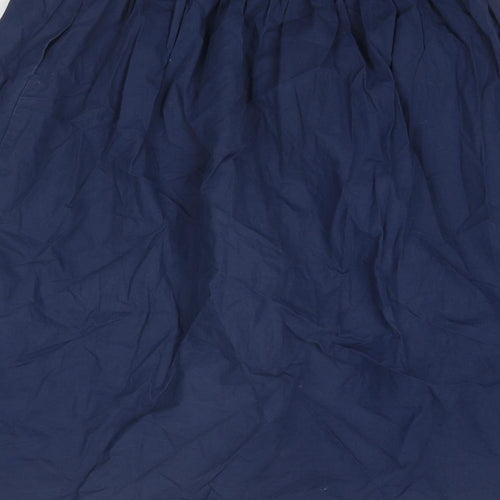 NEXT Womens Blue Cotton Swing Skirt Size 12