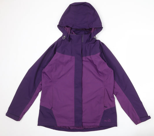Peter Storm Womens Purple Windbreaker Jacket Size 14 Zip