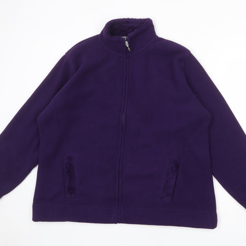EWM Womens Purple Jacket Size 20 Zip