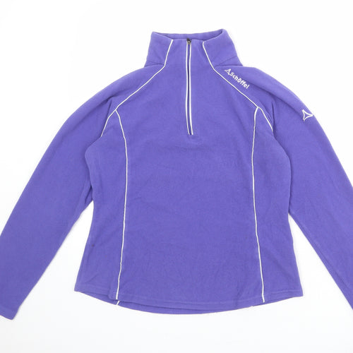Schoffel Girls Blue Polyester Pullover Sweatshirt Size L Zip - Contrasting Trim
