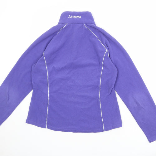 Schoffel Girls Blue Polyester Pullover Sweatshirt Size L Zip - Contrasting Trim