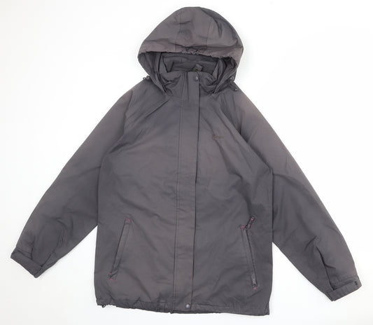 Hi Gear Womens Grey Windbreaker Jacket Size 14 Zip