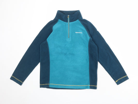 Craghoppers Boys Blue Polyester Pullover Sweatshirt Size 9-10 Years Zip