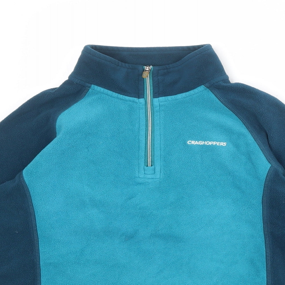 Craghoppers Boys Blue Polyester Pullover Sweatshirt Size 9-10 Years Zip