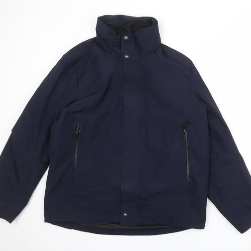 Marks and Spencer Mens Blue Jacket Size L Zip