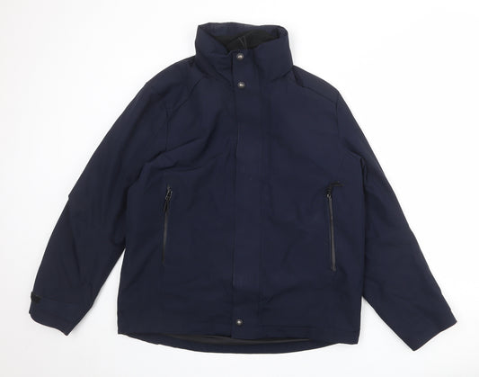Marks and Spencer Mens Blue Jacket Size L Zip