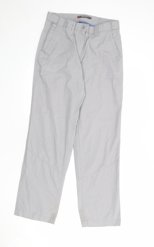 Peter Storm Womens Grey Polyester Rain Trousers Trousers Size 10 Regular Zip