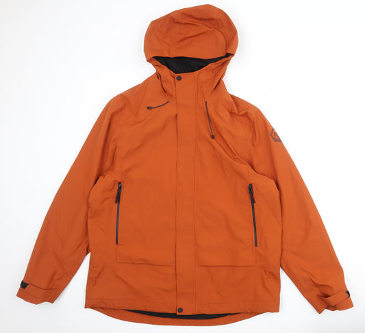 Marks and Spencer Mens Orange Windbreaker Jacket Size XL Zip