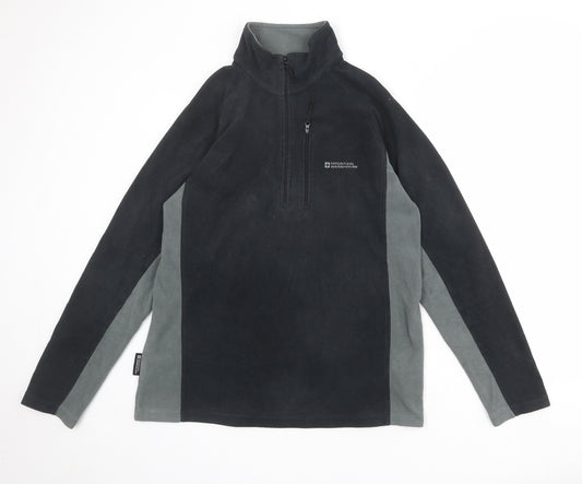 Mountain Warehouse Mens Black Polyester Pullover Sweatshirt Size M