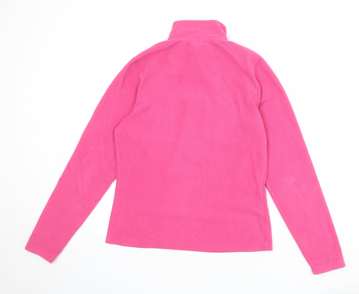 The North Face Womens Pink Polyester Pullover Sweatshirt Size S Zip