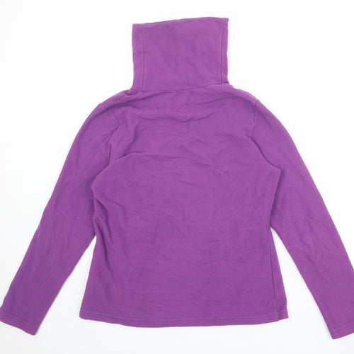 Quechua Womens Purple Polyester Pullover Sweatshirt Size M Pullover