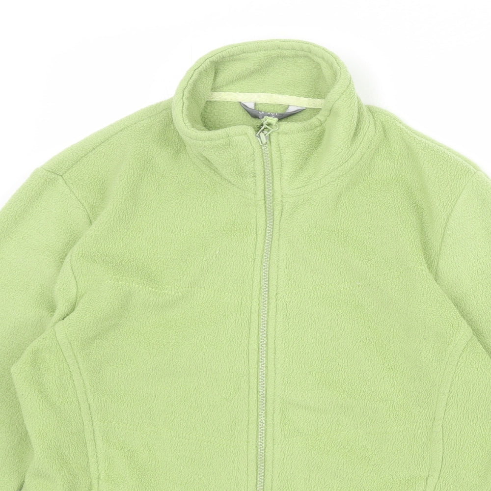 M&Co Womens Green Jacket Size L Zip