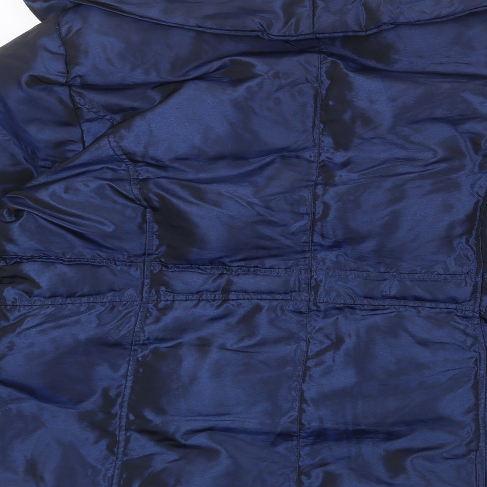 Per Una Womens Blue Jacket Size 14 Zip