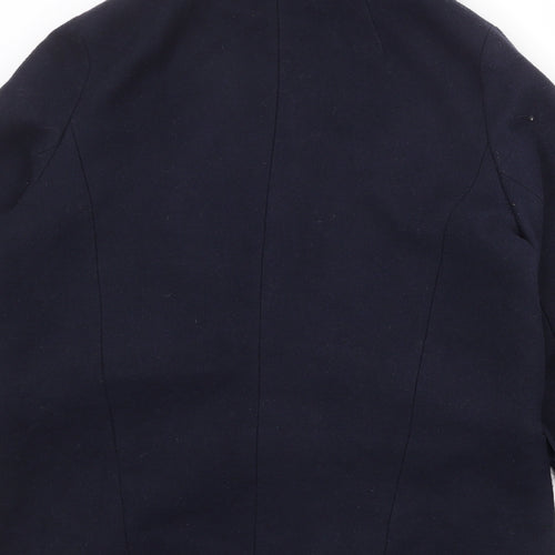 John Lewis Womens Blue Pea Coat Coat Size 14 Button
