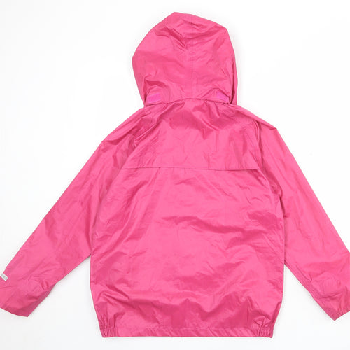 Wetplay Girls Pink Rain Coat Coat Size 11-12 Years Zip