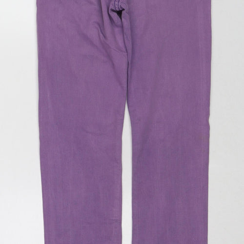 John Lewis Girls Purple Cotton Skinny Jeans Size 11 Years Regular Button
