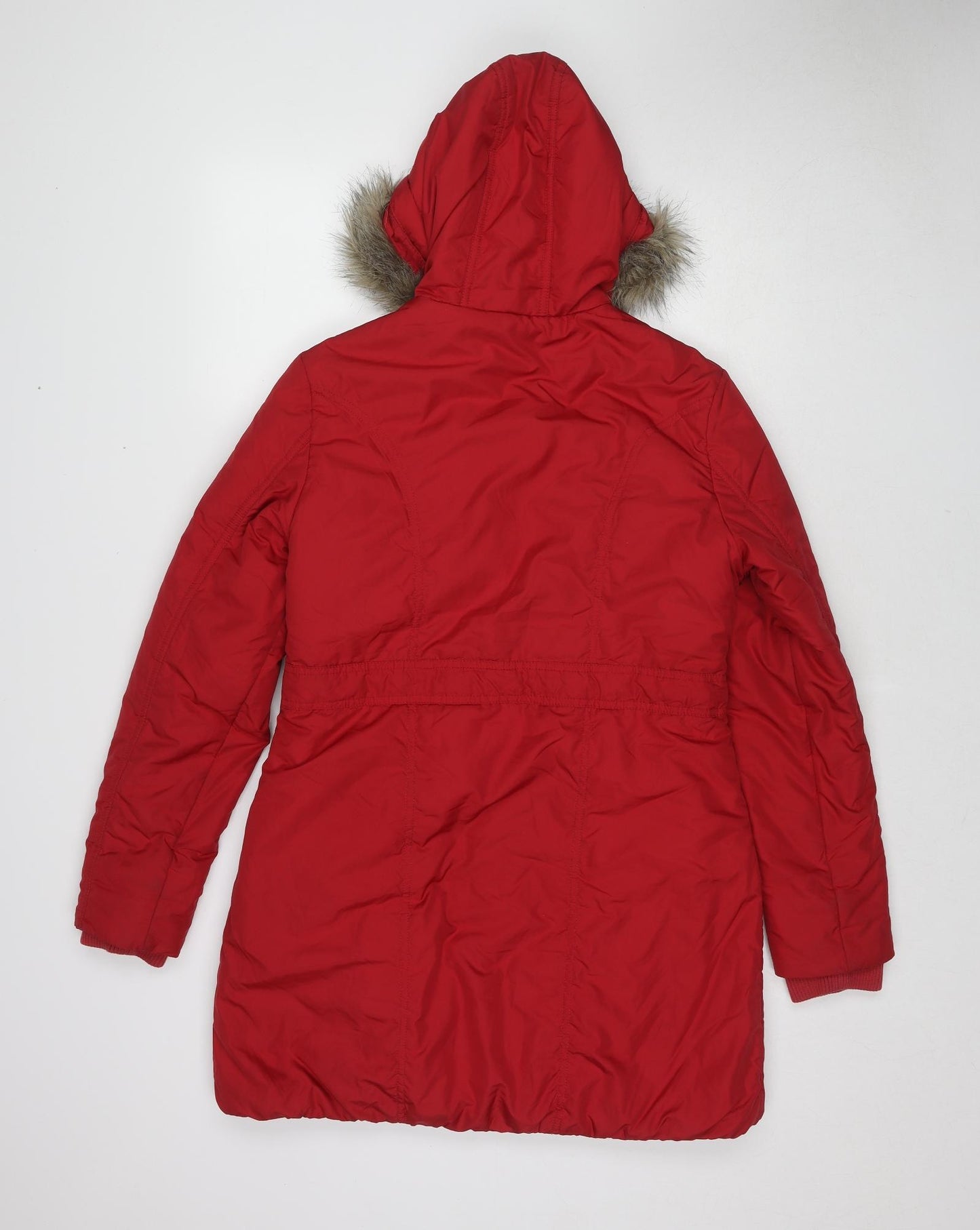 Indigo Girls Red Parka Coat Size 13-14 Years Zip