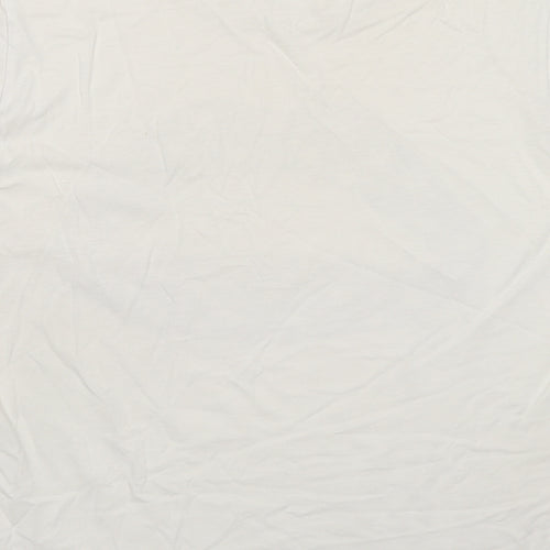Markus Lupfer Womens White Cotton Basic T-Shirt Size S Crew Neck - Heart Pattern