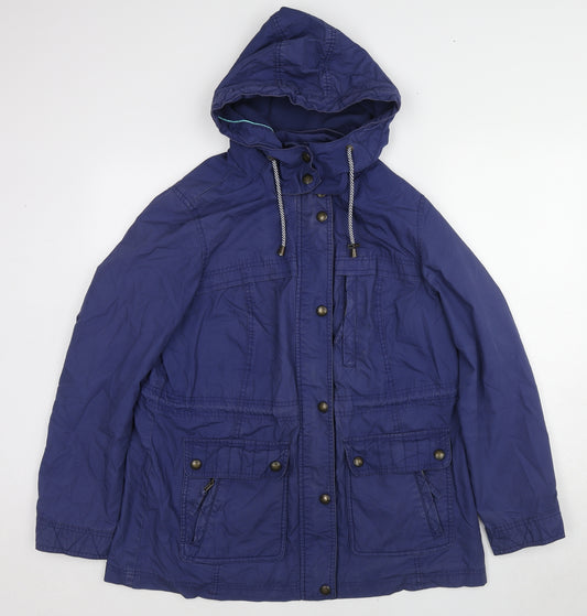 MANTARAY PRODUCTS Womens Blue Jacket Size 14 Zip